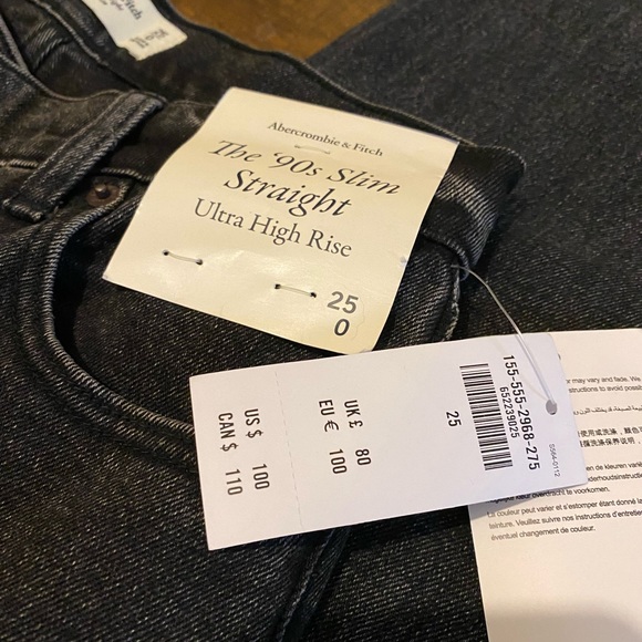 Abercrombie 90s Straight Ultra High Rise - Picture 3 of 3